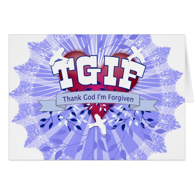 TGIF HÄLSNINGSKORT (Framsidan Horizontal)