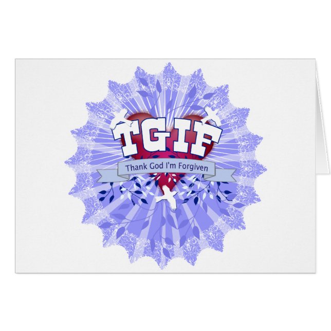 TGIF HÄLSNINGSKORT (Framsidan Horizontal)