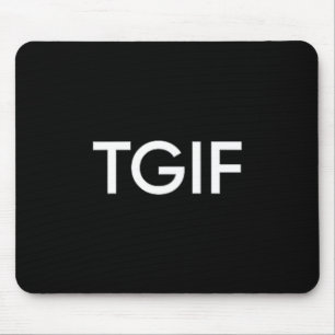 Tgif Roligt Tack Gud Fredag Uttalande Män Kvinnor Musmatta