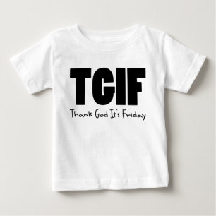 TGIF tackar guden dess fredag T Shirt