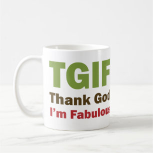 TGIF tackar guden mig den sagolika förmiddagen Kaffemugg
