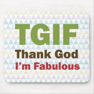 TGIF tackar guden mig den sagolika förmiddagen Musmatta