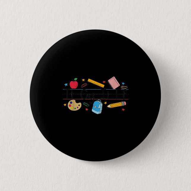 Tgif Teacher Alphabet Kindergarten Teacher Appreci Knapp (Framsida)