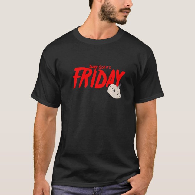 Tgif  Thank God It's Friday T Shirt (Framsida)