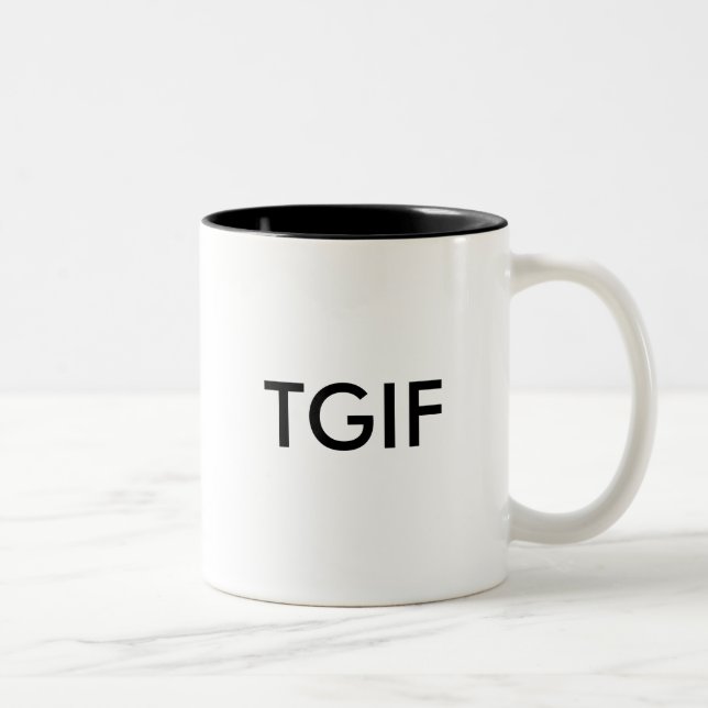 TGIF Två-Tonad MUGG (Höger)