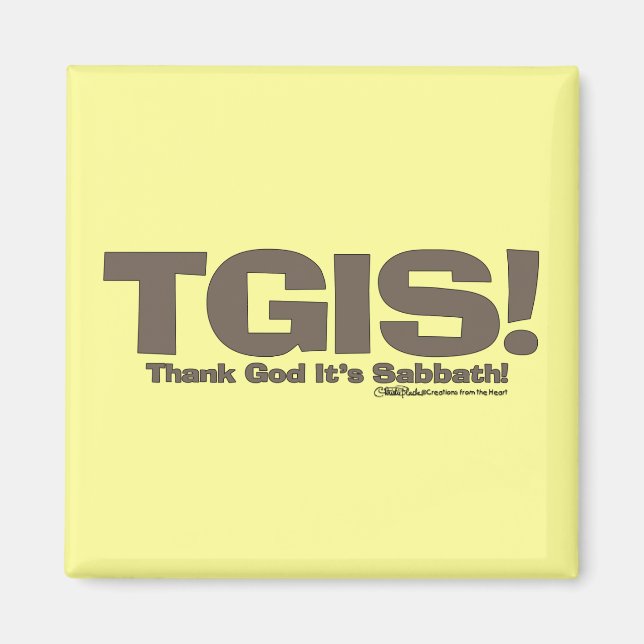 TGIS Sabbath-design Magnet (Framsidan)
