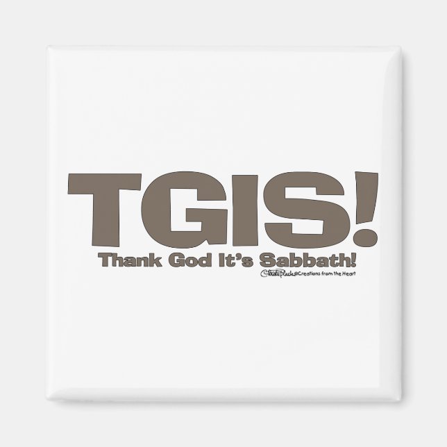 TGIS Sabbath-design Magnet (Framsidan)