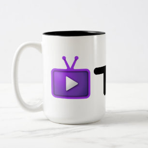 TGN-mugg - mega logotyp! Två-Tonad Mugg