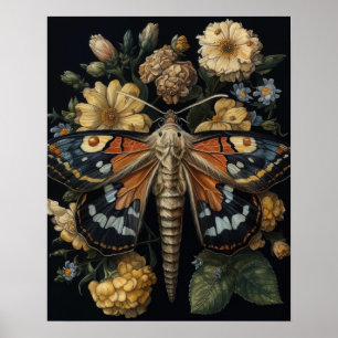 Tgoliska motiv och blommor Skriv ut Poster