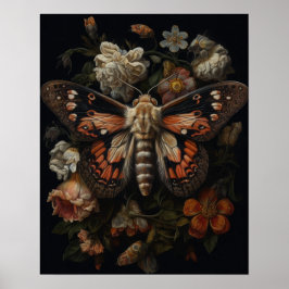 Tgoliska motiv och blommor Skriv ut Poster
