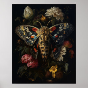 Tgoliska motiv och blommor Skriv ut Poster