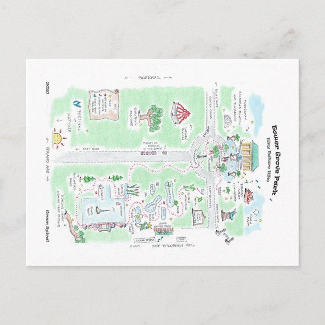 TGP Äventyr Karta Vykort (Framsida)