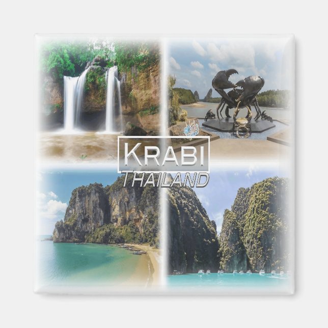 TH0035 Asia, Thailand, Krabi, Fridge Magnet (Framsidan)