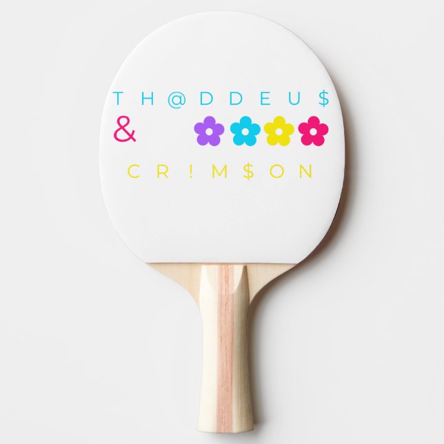 TH@DDEU$ & CRIM$ON PINGISRACKET (Framsidan)