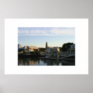TH Harbour på Bald Head Island Poster