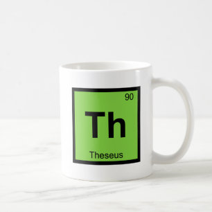 Th - Theseus Grekisk kemi Periodiska Systemet Kaffemugg