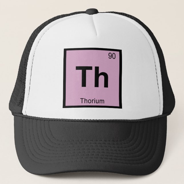 Th - Torium Kemi Periodiska Systemet Symbol Keps (Framsida)