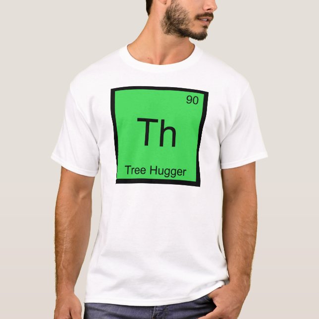 Th - Träd Omfamning Kemiskt Elemente Symbol Rol Tee (Framsida)