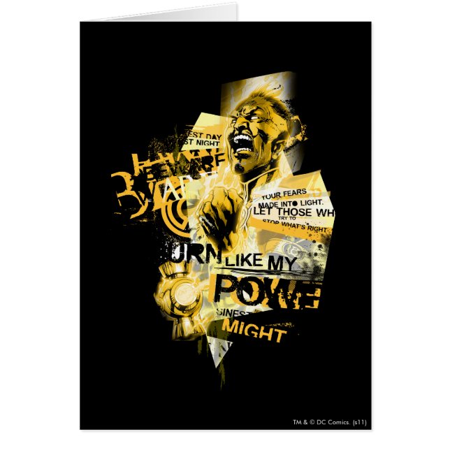 Thaal Sinestro 10 Hälsningskort (Framsidan)