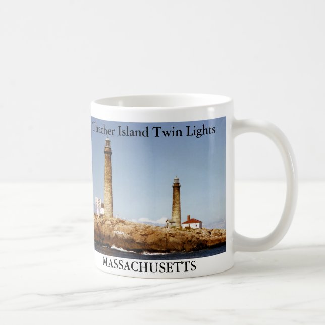 Thacher Island Twin Ljus, Massachusetts Mugg (Höger)