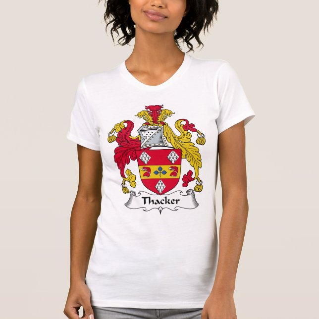 Thacker familjvapensköld tee (Framsida)