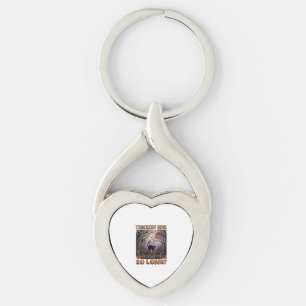 Thackery Binx Svart Katt Halloween Kyrkogård Fladd Twisted Heart Silverfärgad Nyckelring