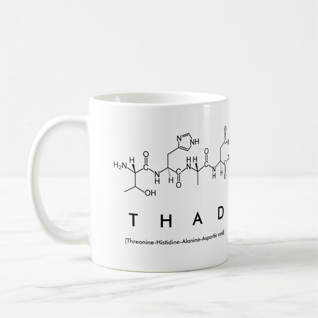 Thad peptide namn mugg (Vänster)