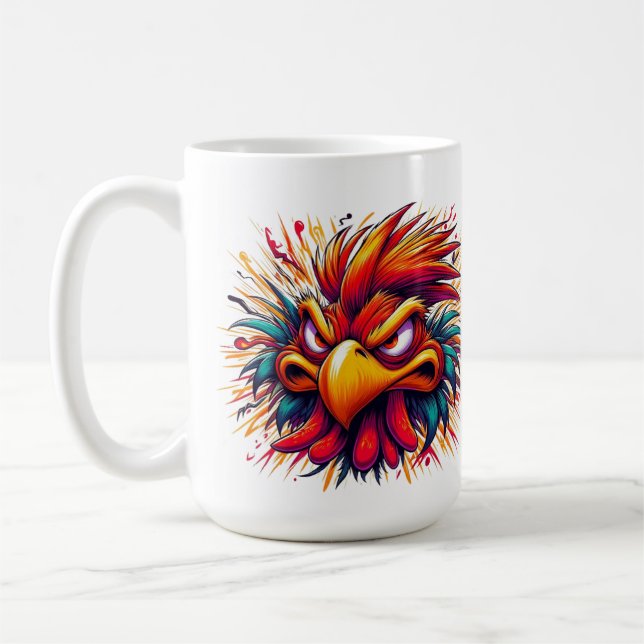 Thad the Mad Rooster Mug Kaffemugg (Vänster)