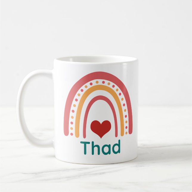 Thad Vintage Boho Rainbow Kaffemugg (Vänster)