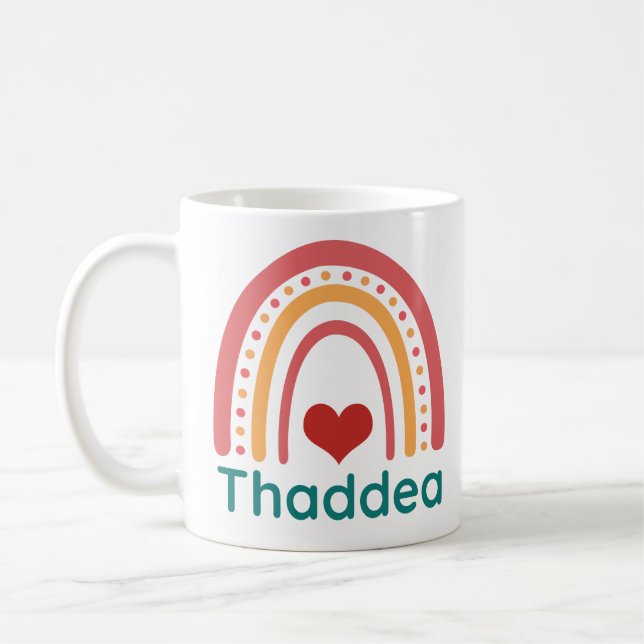 Thaddea Vintage Boho Rainbow Kaffemugg (Vänster)
