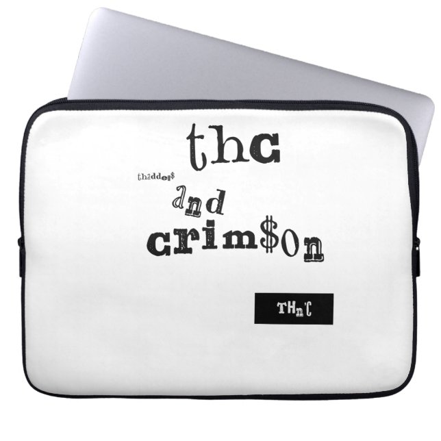 thaddeus & crimson laptop fodral (Framsidan)
