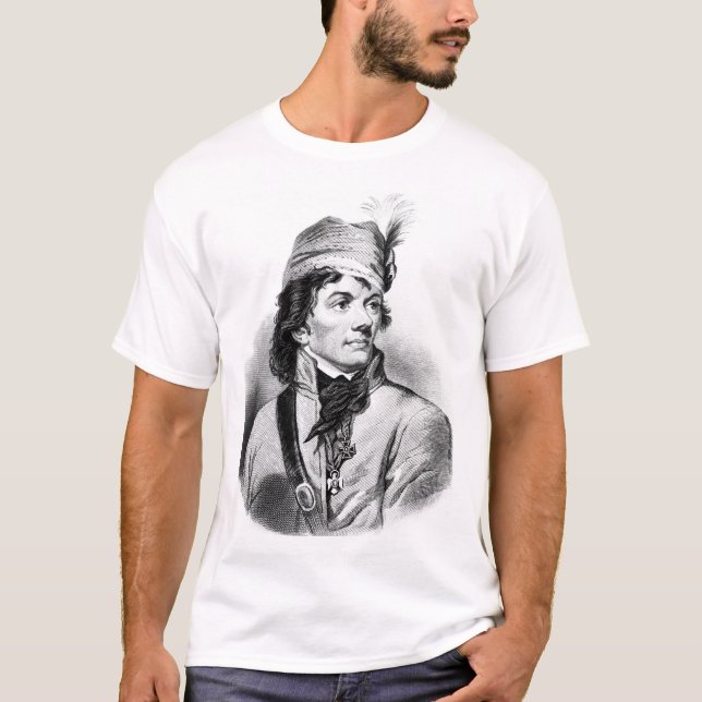 Thaddeus Kosciuszko.  Kopiera _War avbildar Tee Shirt (Framsida)