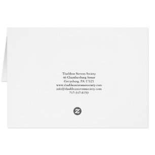 Thaddeus Stevens Card Hälsningskort