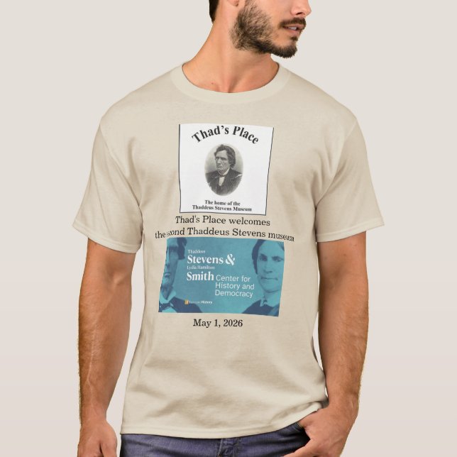 Thaddeus Stevens Museum T-shirt (Framsida)