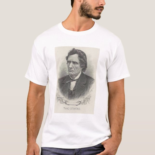 Thaddeus Stevens och epitaph T Shirt (Framsida)