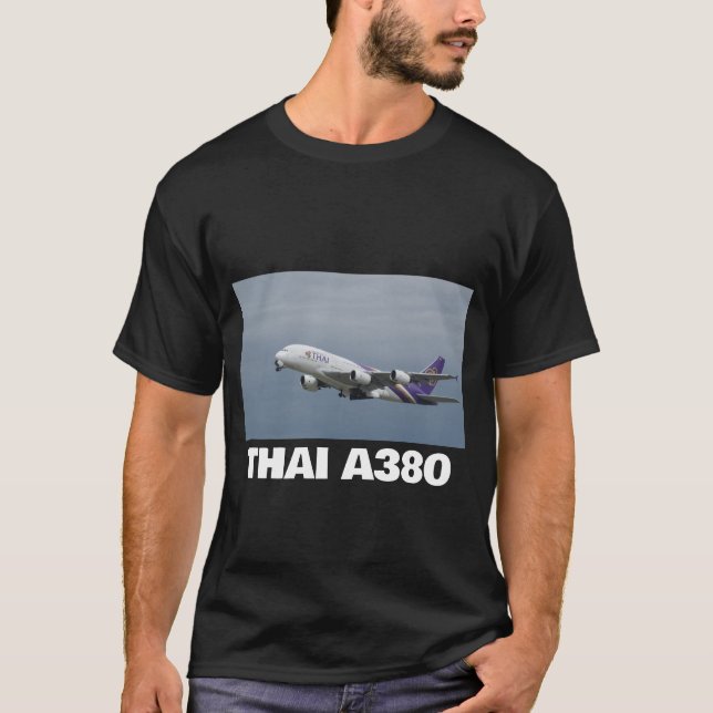 Thai Airlines Airbus A380 T Shirt (Framsida)