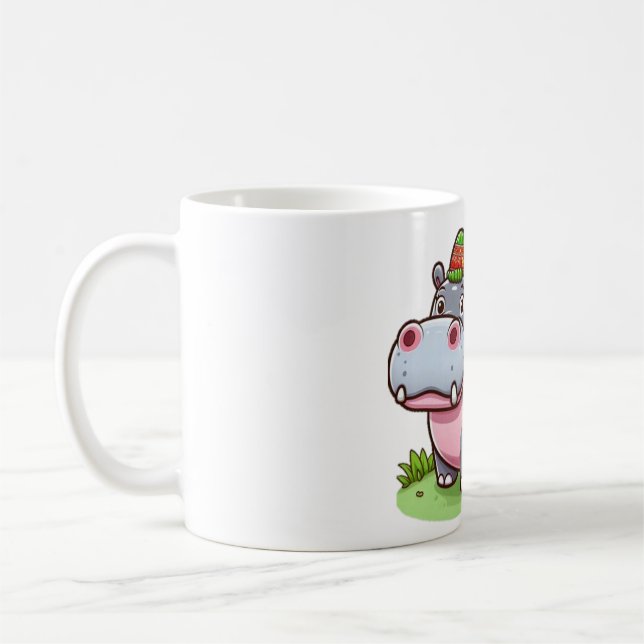 Thai baby hippo kaffemugg (Vänster)