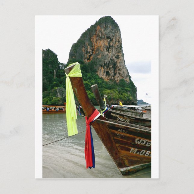 Thai Boats Vykort (Framsida)