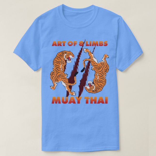 Thai Boxing Art of 8 Limbs Muay Thai T Shirt (Design framsida)
