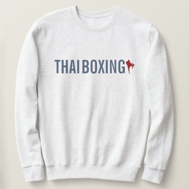 Thai Boxing Lång Ärmad Tröja (Design framsida)