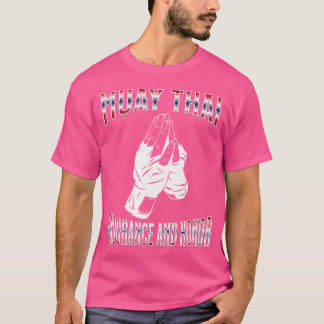 Thai Boxing Muay Thai Endurance och Honor Muay Tha T Shirt