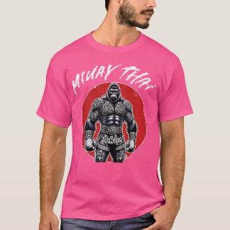 Thai Boxing och Muay Thai Gorilla T Shirt