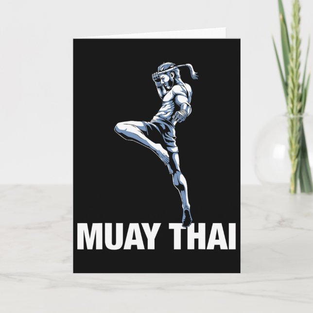 Thai-boxning och kickboxning kort (Framsida)