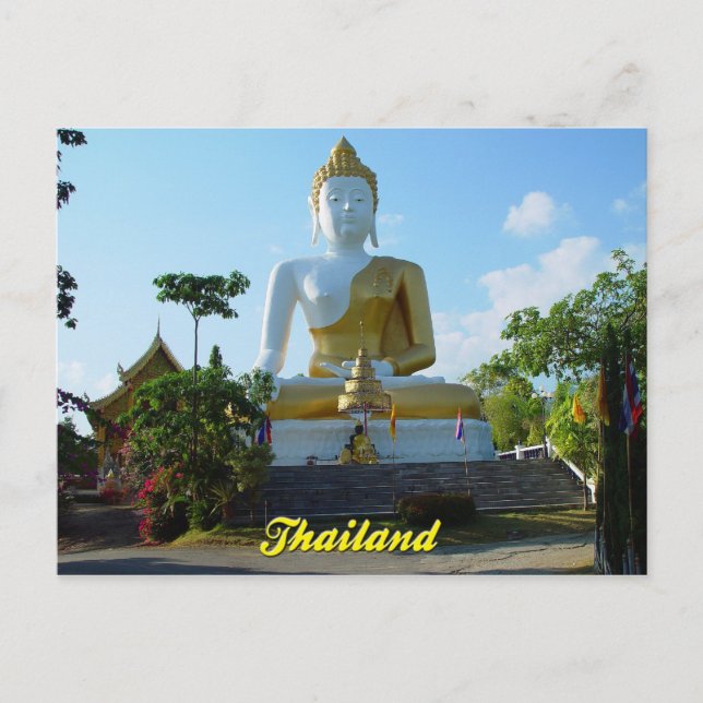 Thai Buddha Chiang Mai, Thailand Postcard Vykort (Framsida)