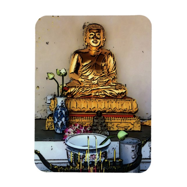 Thai Buddha, magnet (Vertikal)