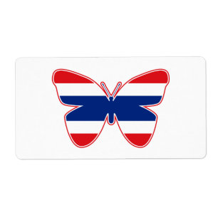 Thai Butterfly Flagga Fraktsedel