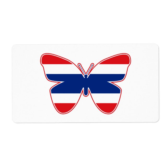 Thai Butterfly Flagga Fraktsedel (Framsidan)