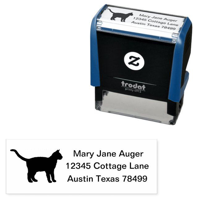 Thai Cat Personlig Självfärgande Stämpel (In Situ)