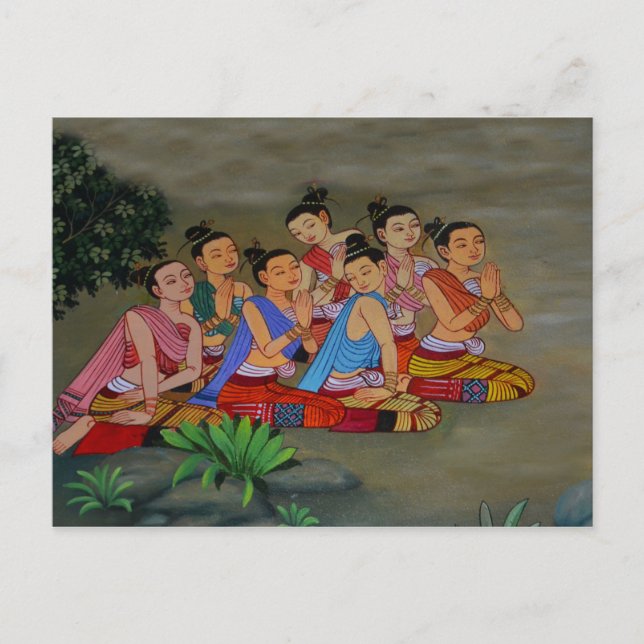 Thai Court dam vycard Vykort (Framsida)