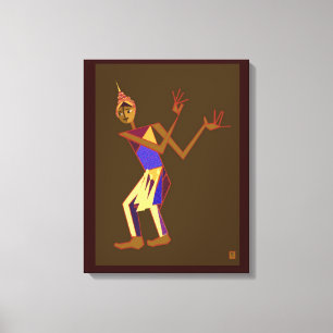 Thai dancer - man canvastryck